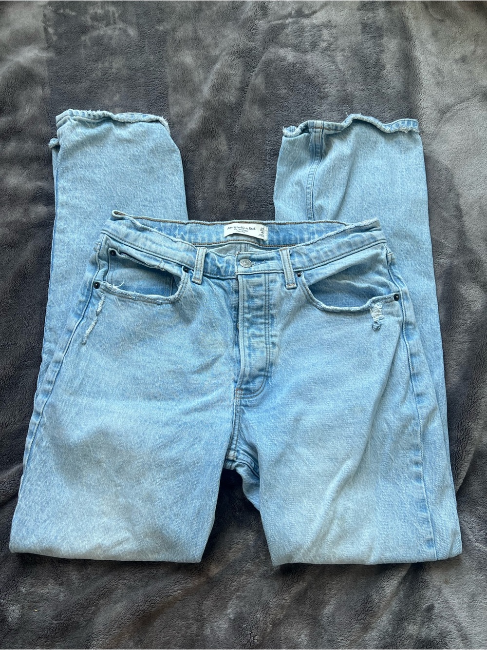 Abercrombie & Fitch Light Blue Straight Leg Women's Jeans